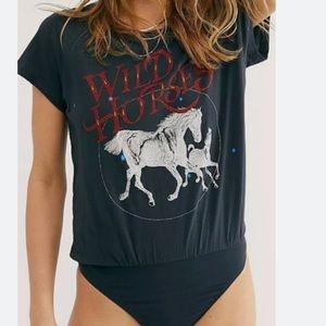 Daydreamer x free people wild horses bodysuit